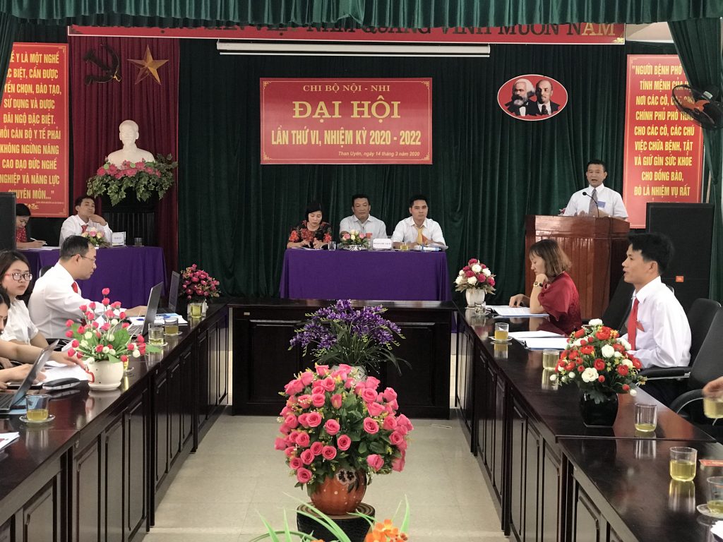 ĐẠI HỘI CÁC CHI BỘ TRỰC THUỘC ĐẢNG ỦY TRUNG TÂM Y TẾ HUYỆN THAN UYÊN NHIỆM KỲ 2020 – 2022
