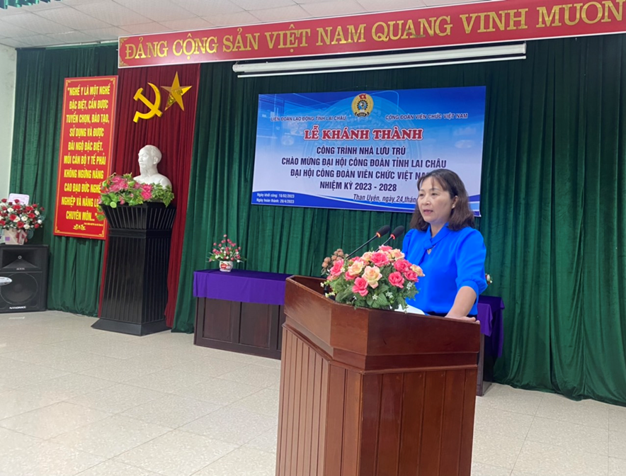 KHÁNH THÀNH CÔNG TRÌNH NHÀ LƯU TRÚ CHO ĐOÀN VIÊN TRUNG TÂM Y TẾ THAN UYÊN      