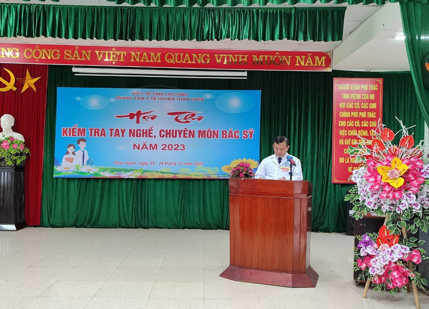TRUNG TÂM Y TẾ HUYỆN THAN UYÊN TỔ CHỨC HỘI THI “KIỂM TRA TAY NGHỀ, CHUYÊN MÔN BÁC SỸ” NĂM 2023￼