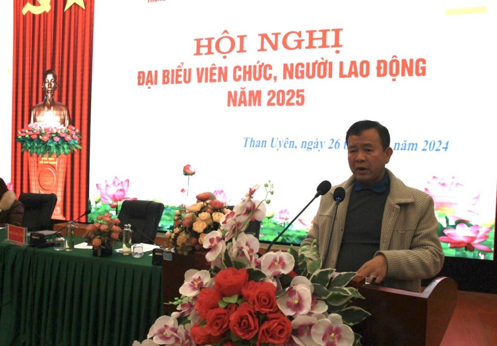 TRUNG TÂM Y TẾ THAN UYÊN TỔ CHỨC HỘI NGHỊ ĐẠI BIỂU VIÊN CHỨC, NGƯỜI LAO ĐỘNG NĂM 2025