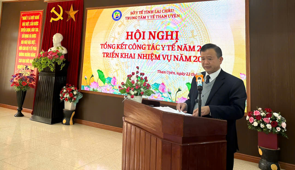 TRUNG TÂM Y TẾ THAN UYÊN TỔ CHỨC HỘI NGHỊ TỔNG KẾT CÔNG TÁC Y TẾ NĂM 2024; TRIỂN KHAI NHIỆM VỤ NĂM 2025