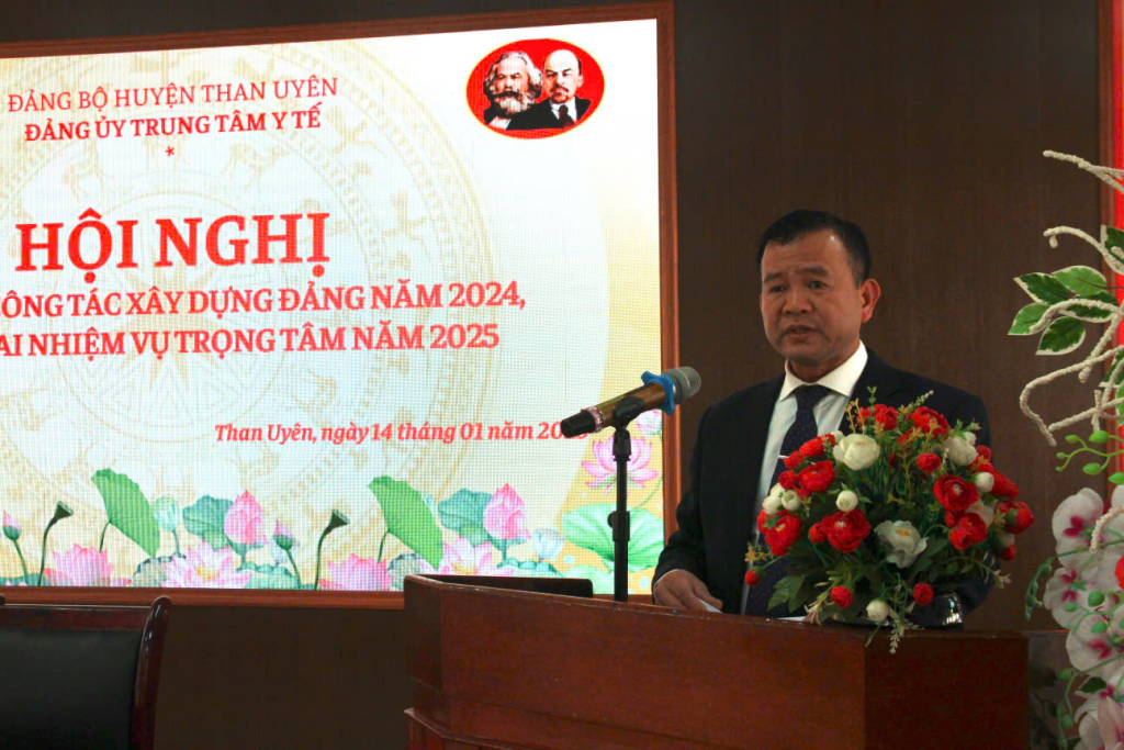 ĐẢNG BỘ TRUNG TÂM Y TẾ TỔ CHỨC HỘI NGHỊ TỔNG KẾT CÔNG TÁC XÂY DỰNG ĐẢNG NĂM 2024, TRIỂN KHAI NHIỆM VỤ TRỌNG TÂM NĂM 2025