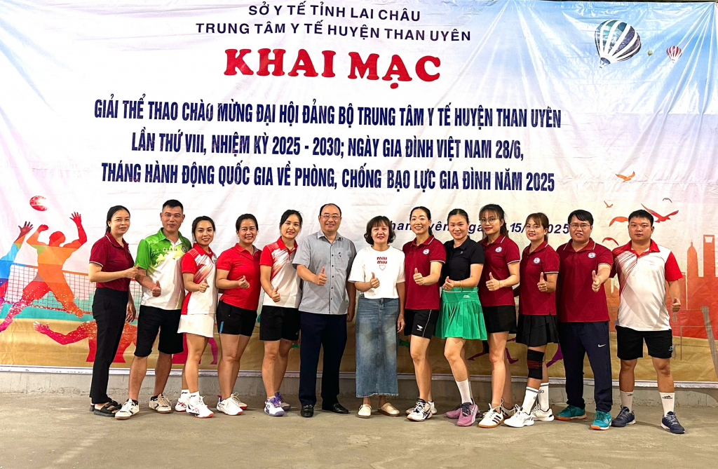 KHAI MẠC GIẢI THỂ THAO CHÀO MỪNG ĐẠI HỘI ĐẢNG BỘ TRUNG TÂM Y TẾ THAN UYÊN LẦN THỨ VIII, NHIỆM KỲ 2025-2030; NGÀY GIA ĐÌNH VIỆT NAM 28/6; THÁNG HÀNH ĐỘNG QUỐC GIA VỀ PHÒNG, CHỐNG BẠO LỰC GIA ĐÌNH NĂM 2025