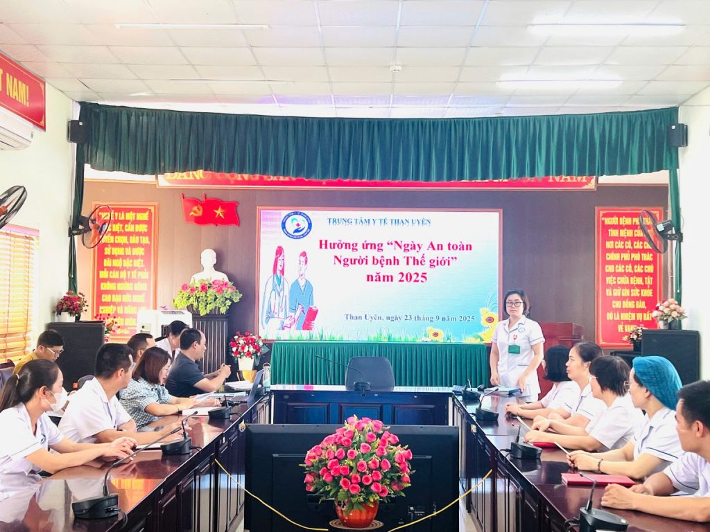 Hưởng ứng Ngày An toàn Người bệnh Thế giới 17/9/2025 – Ngày toàn cầu để nhắc nhở và cam kết về chất lượng, an toàn trong mọi hoạt động y tế.