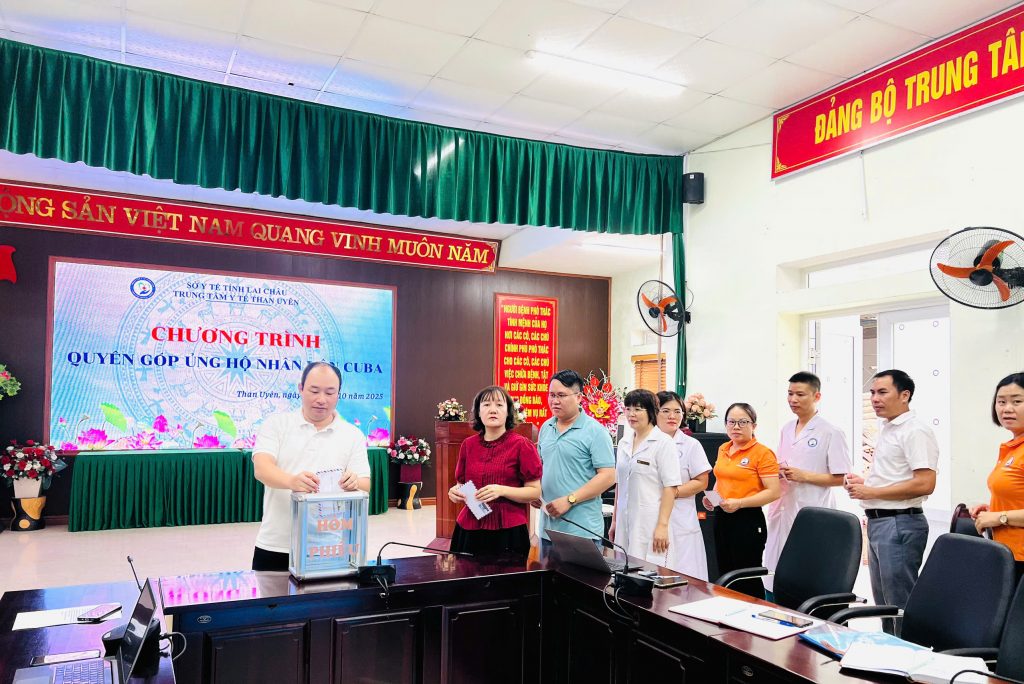 TRUNG TÂM Y TẾ THAN UYÊN  QUYÊN GÓP, ỦNG HỘ NHÂN DÂN CUBA        